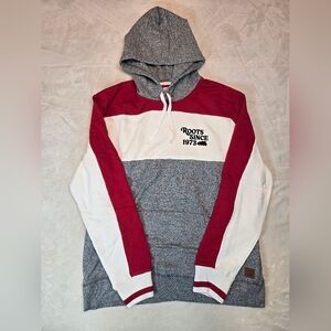 Roots Red, Gray, and White Hoodie